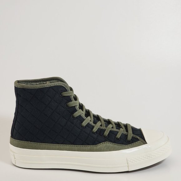 Converse Chuck 70 Hi Quilted Canvas Black Unisex Sneakers A01399C NWT - Picture 2 of 6
